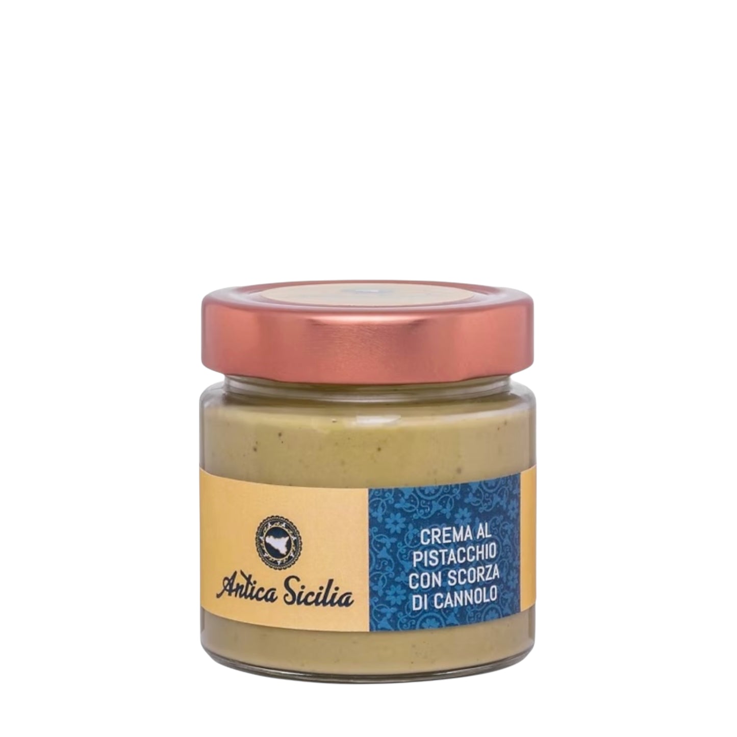 Crema al pistacchio con scorza di cannolo