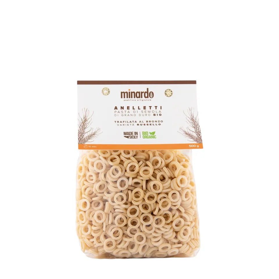 Anelletti siciliani di grano duro antico Russello bio