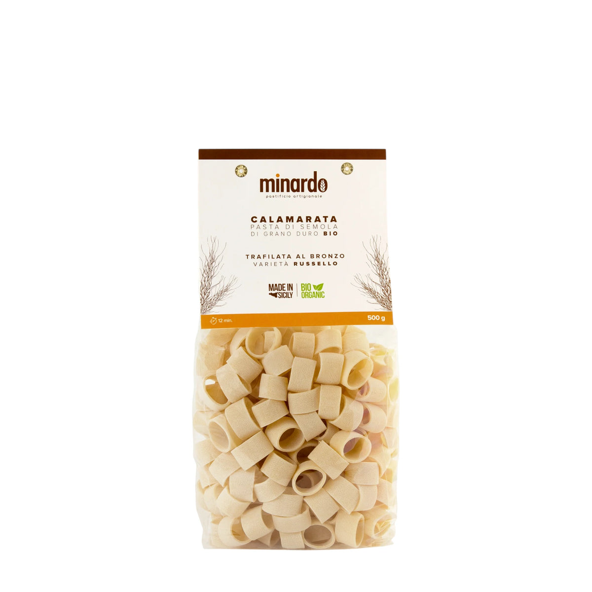 Calamarata di grano duro antico Russello bio