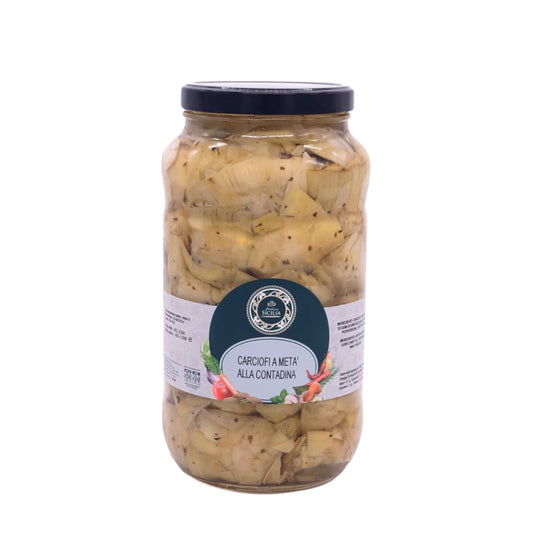 Carciofi a metà alla contadina