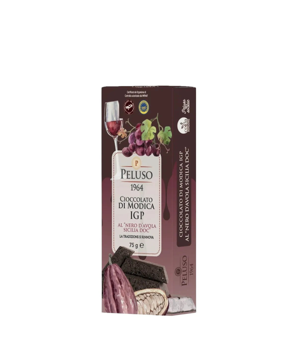 Cioccolato di Modica IGP al nero d'Avola