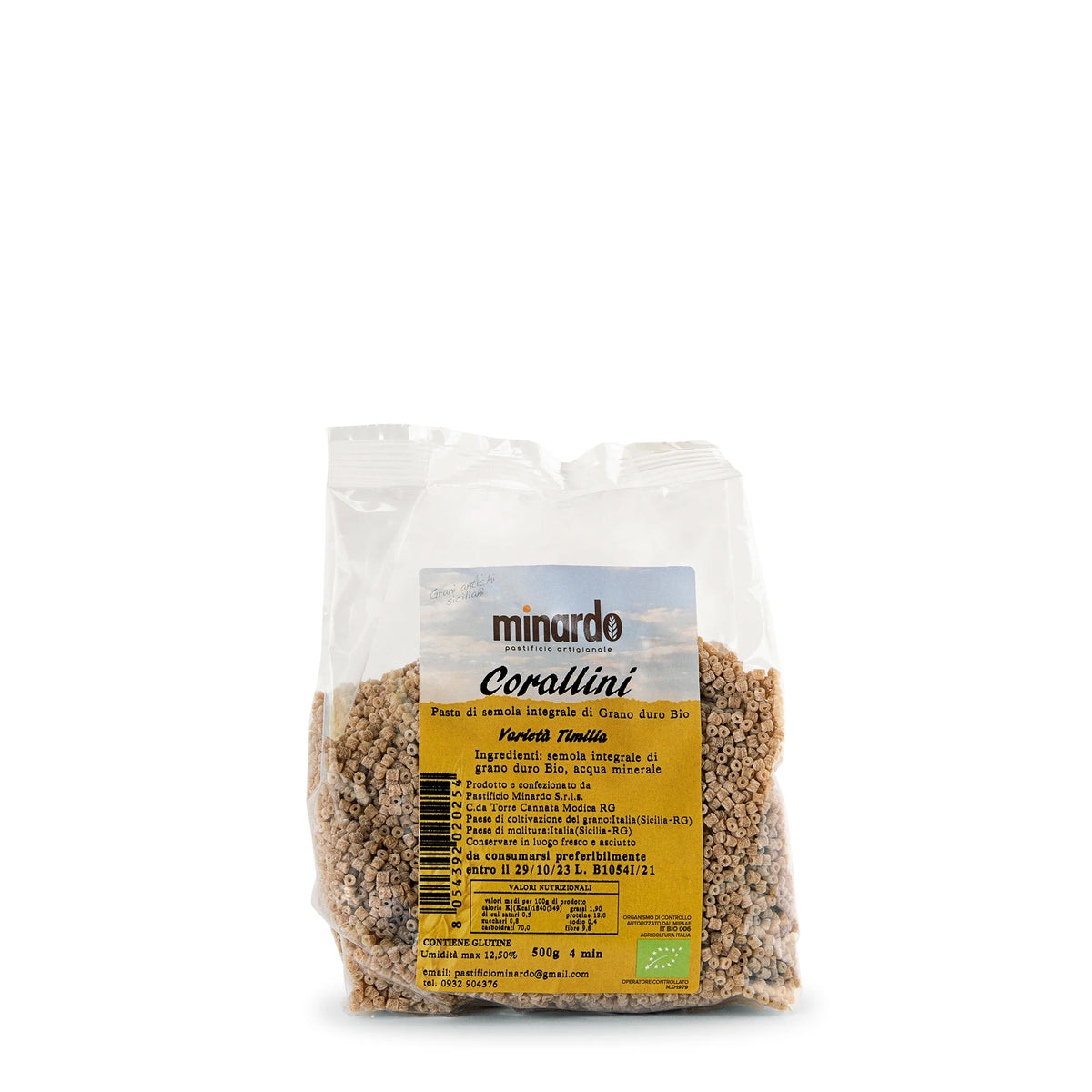 Corallini di grano duro antico integrale Timilia bio