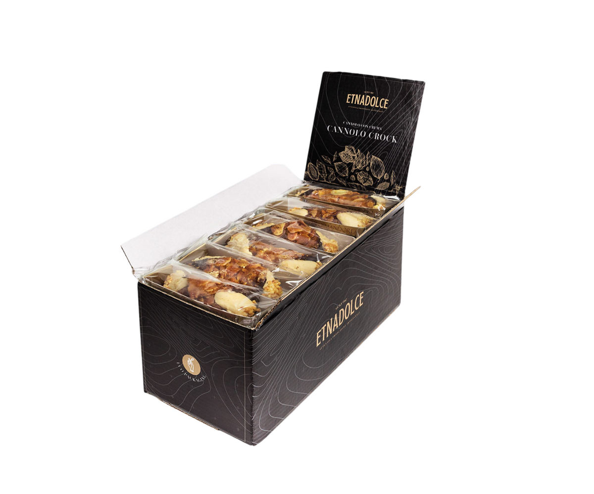 Espositore cannoli alla nocciola, 18 pz