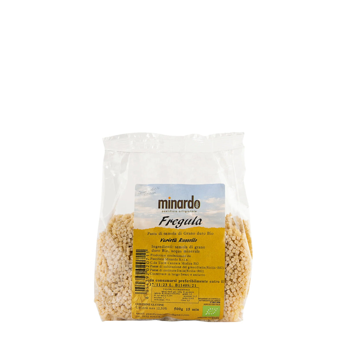 Fregula di grano duro antico Russello bio