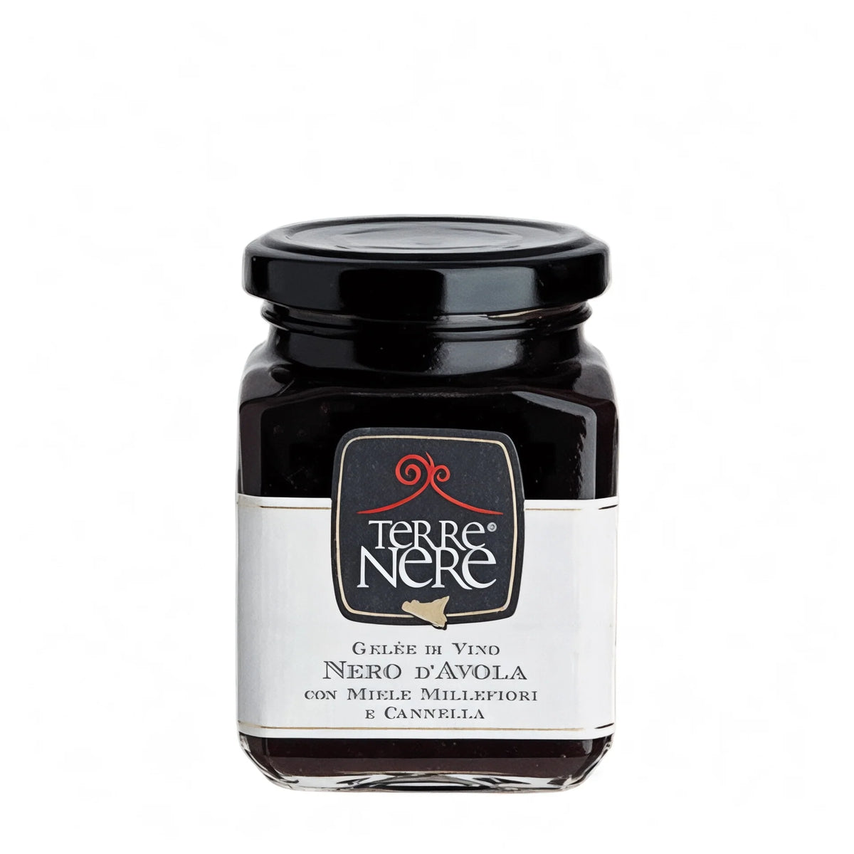 Gelée di vino nero d'avola con miele millefiori e cannella (Terre Nere)
