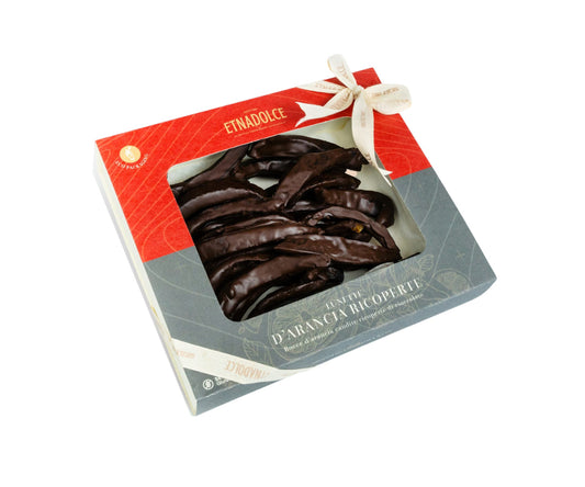 Lunette d'arancia ricoperte al cioccolato