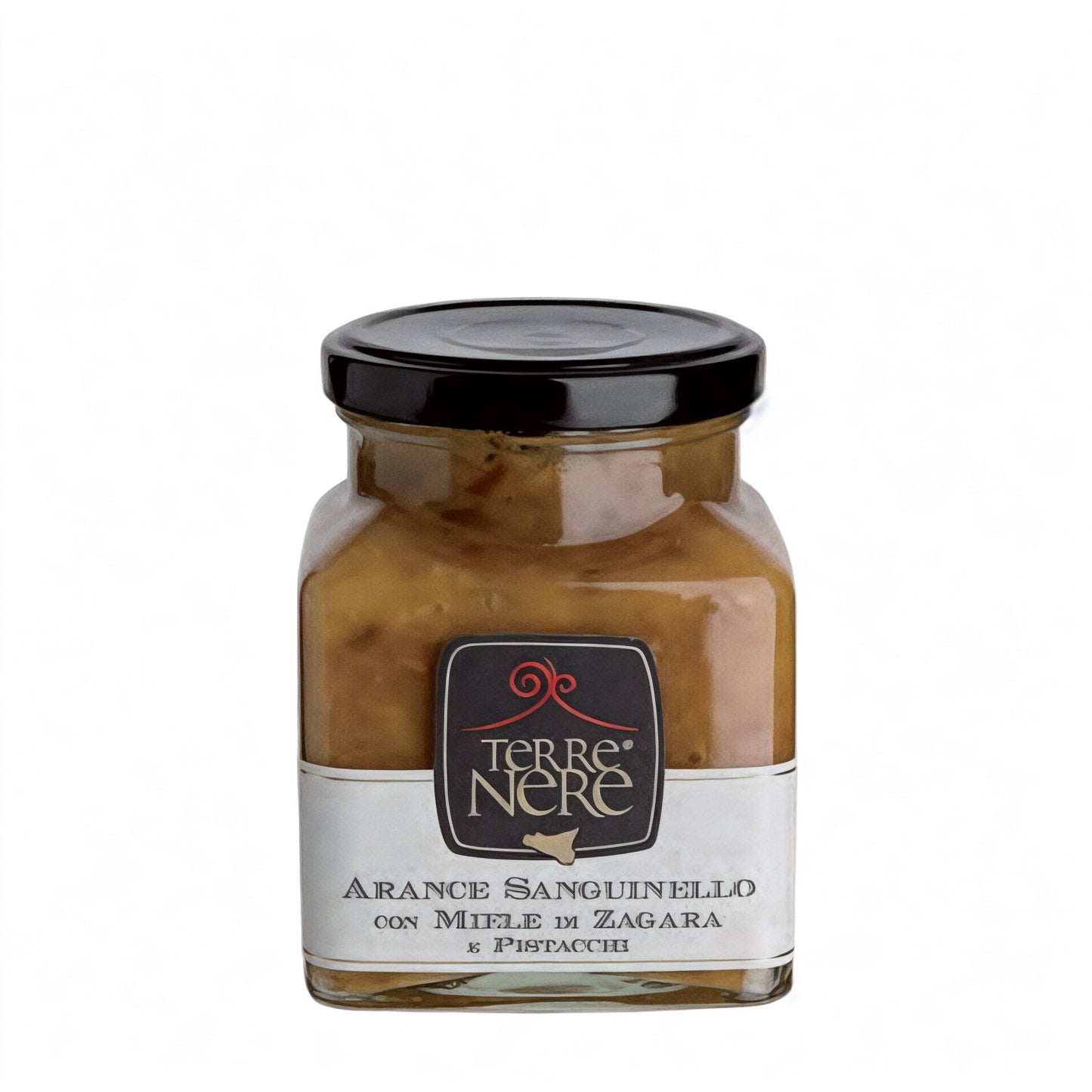 Marmellata di arance sanguinello con miele di zagara e pistacchi (Terre Nere)