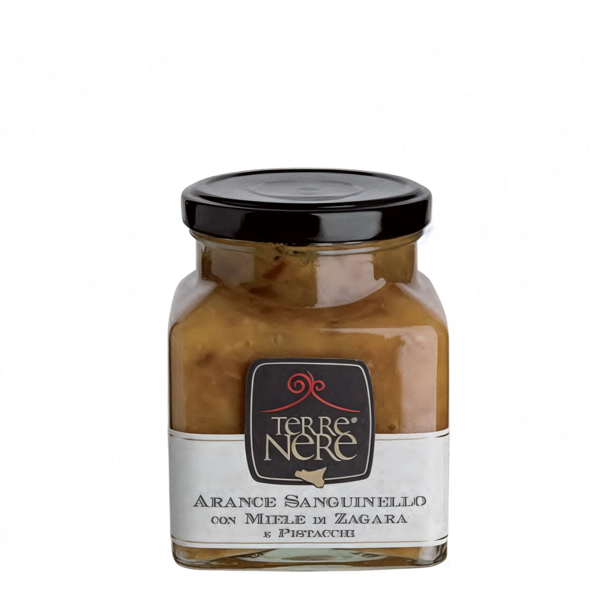 Marmellata di arance sanguinello con miele di zagara e pistacchi (Terre Nere)