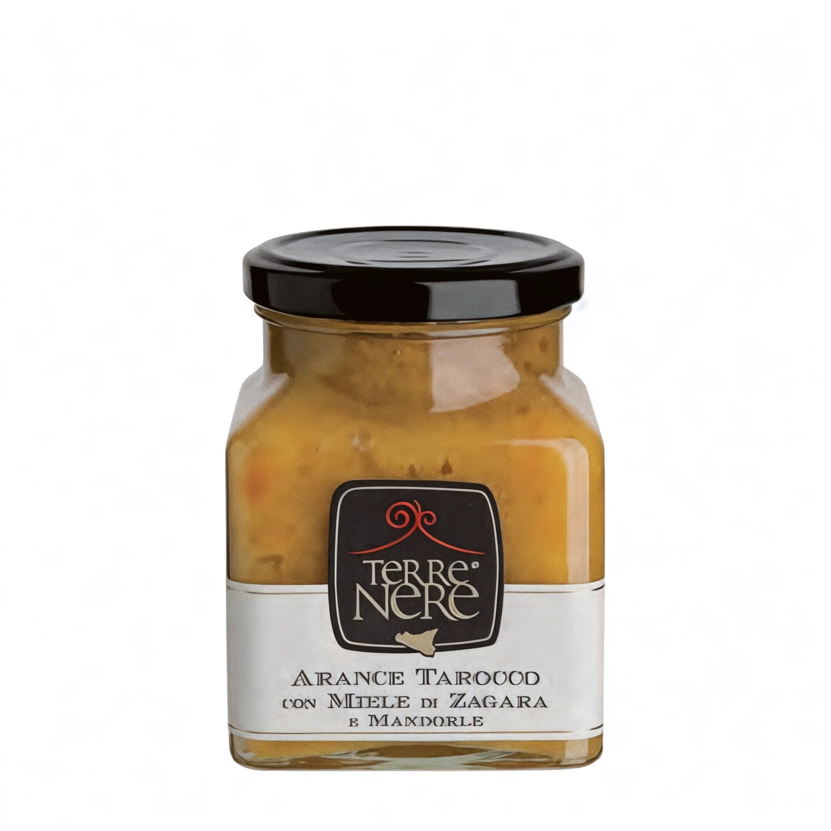 Marmellata di arance tarocco con miele di zagara e mandorle (Terre Nere)