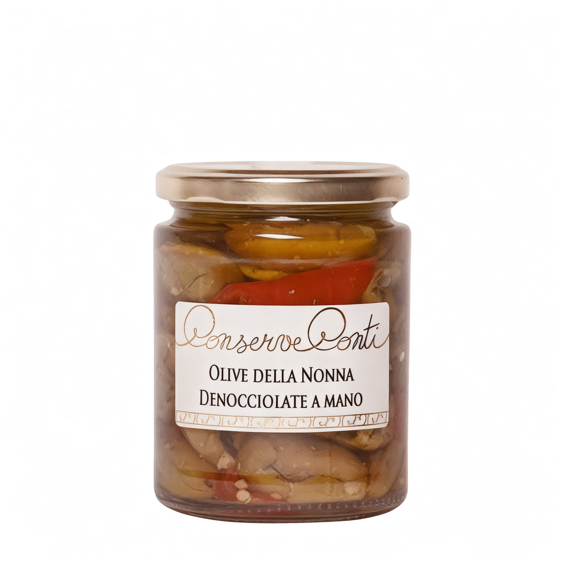 Olive della nonna denocciolate a mano in EVO