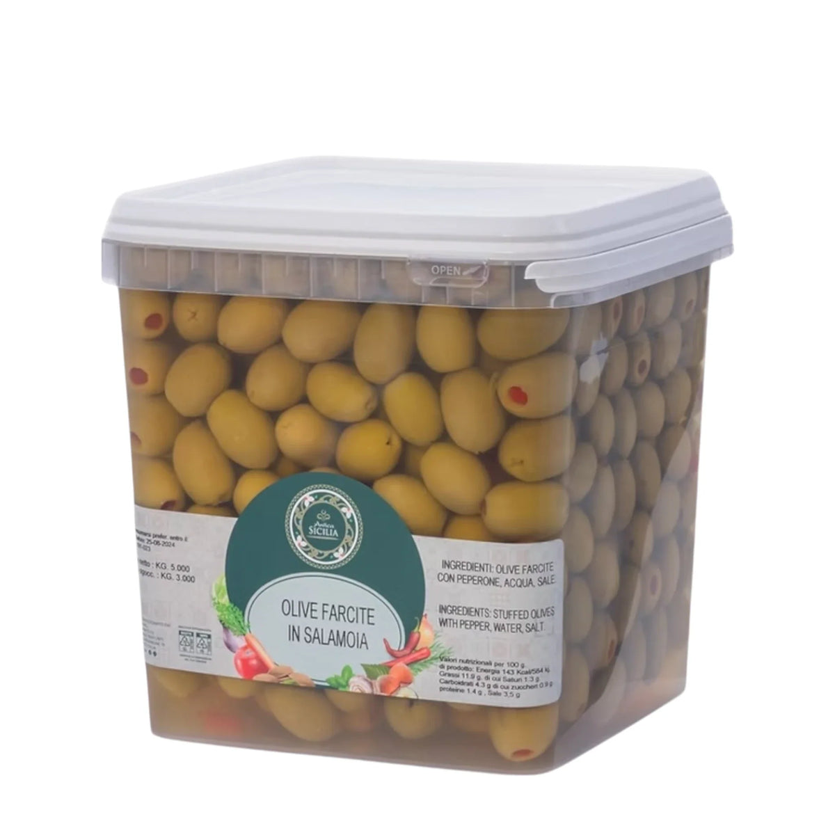 Olive farcite in salamoia
