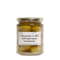 Olive verdi farcite con mandorle in EVO