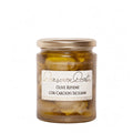 Olive verdi ripiene con carciofi siciliani in EVO
