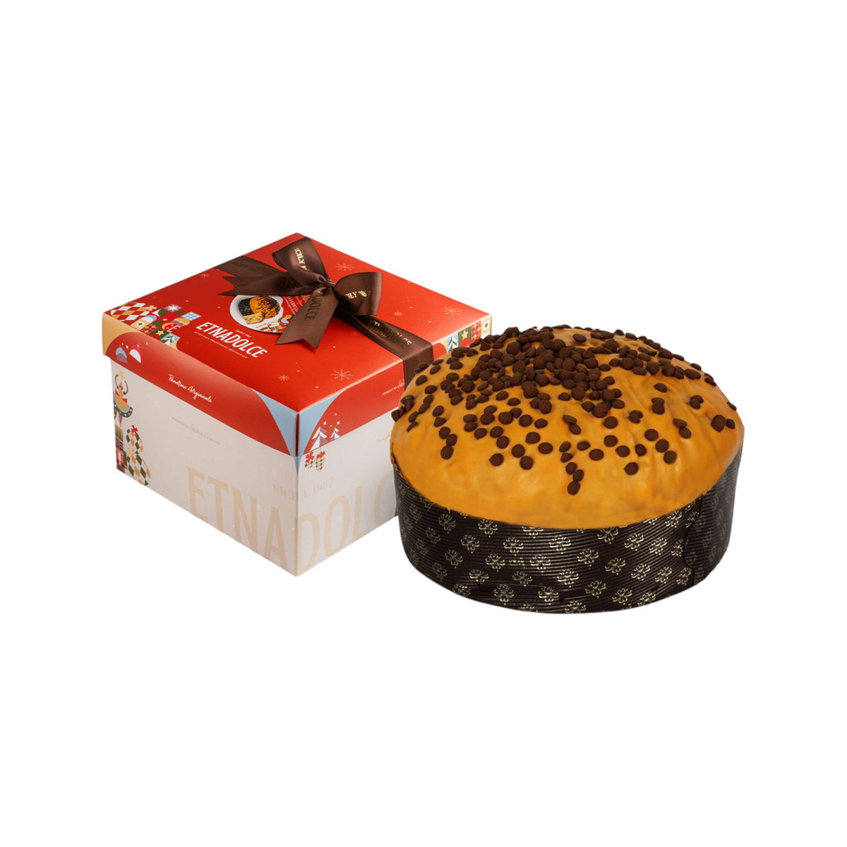 Panettone all'arancia e cioccolato
