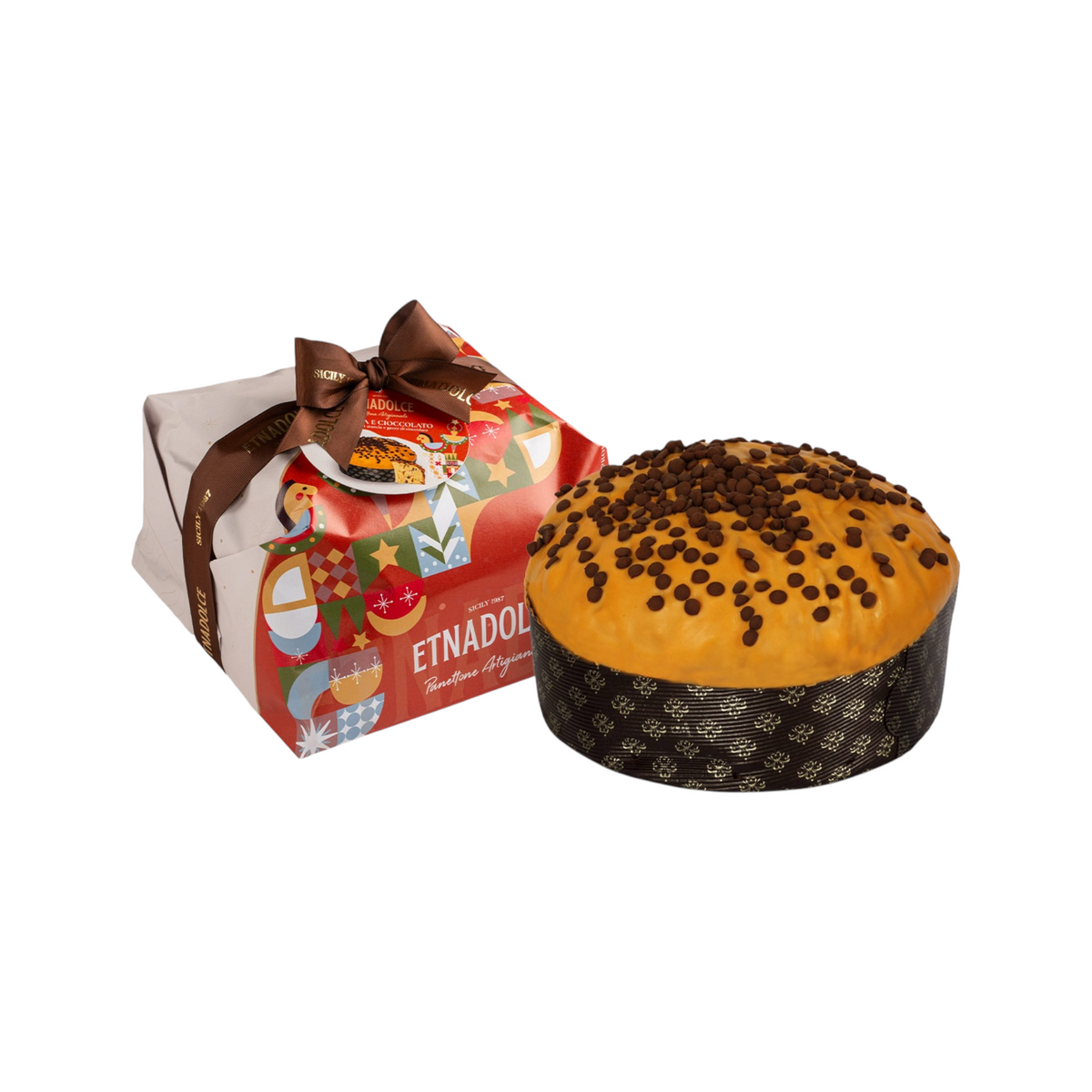Panettone all'arancia e cioccolato