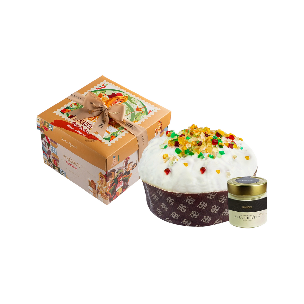 Panettone cassata siciliana