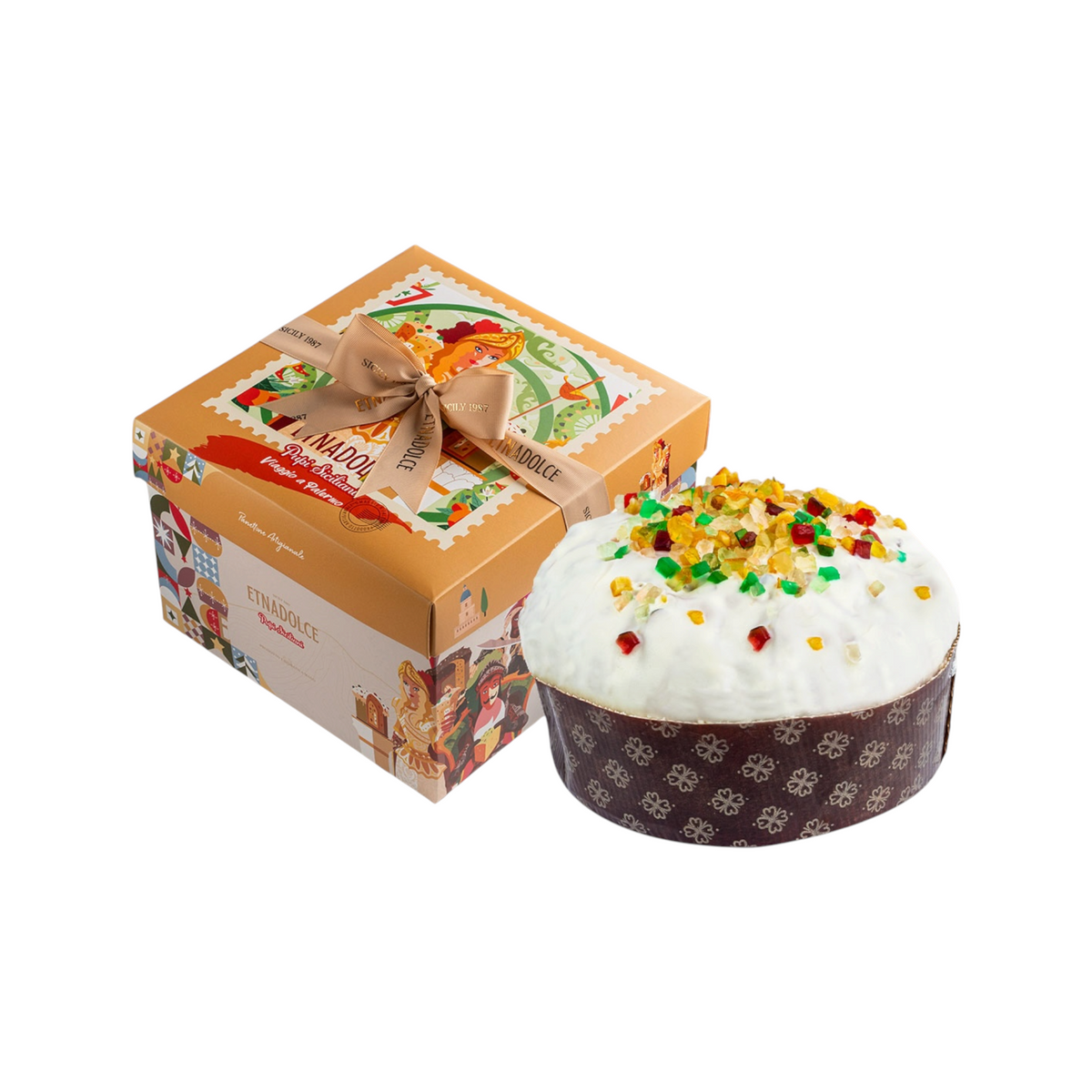 Panettone cassata siciliana