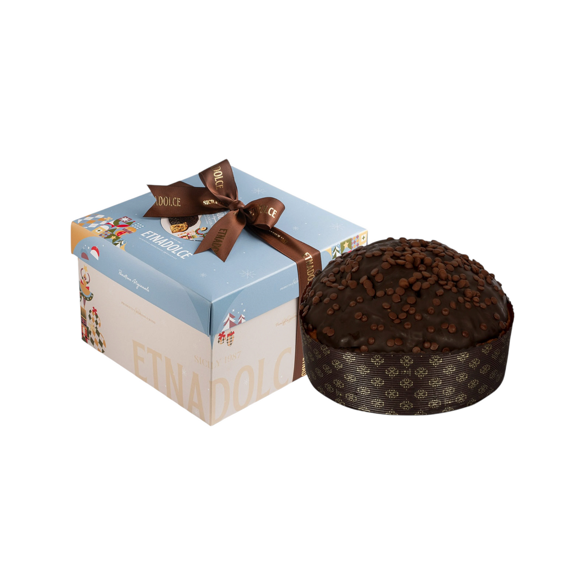 Panettone con gocce di cioccolato
