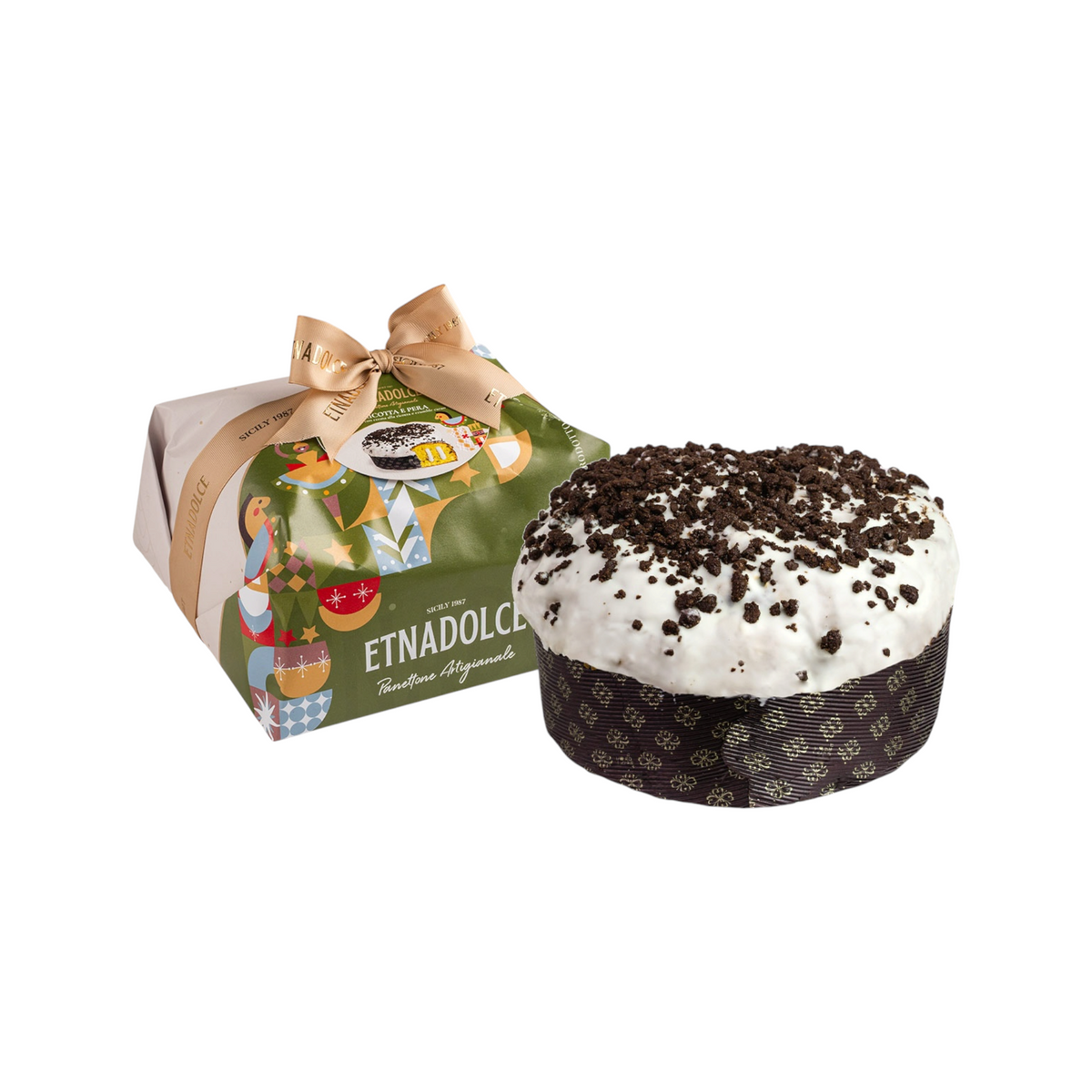 Panettone farcito alla ricotta e pera