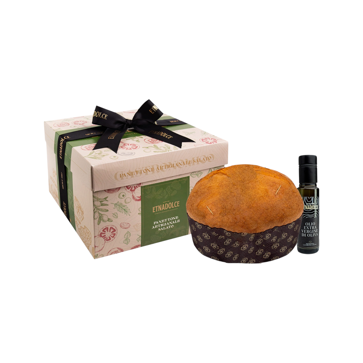 Panettone gastronomico pomodoro e olive