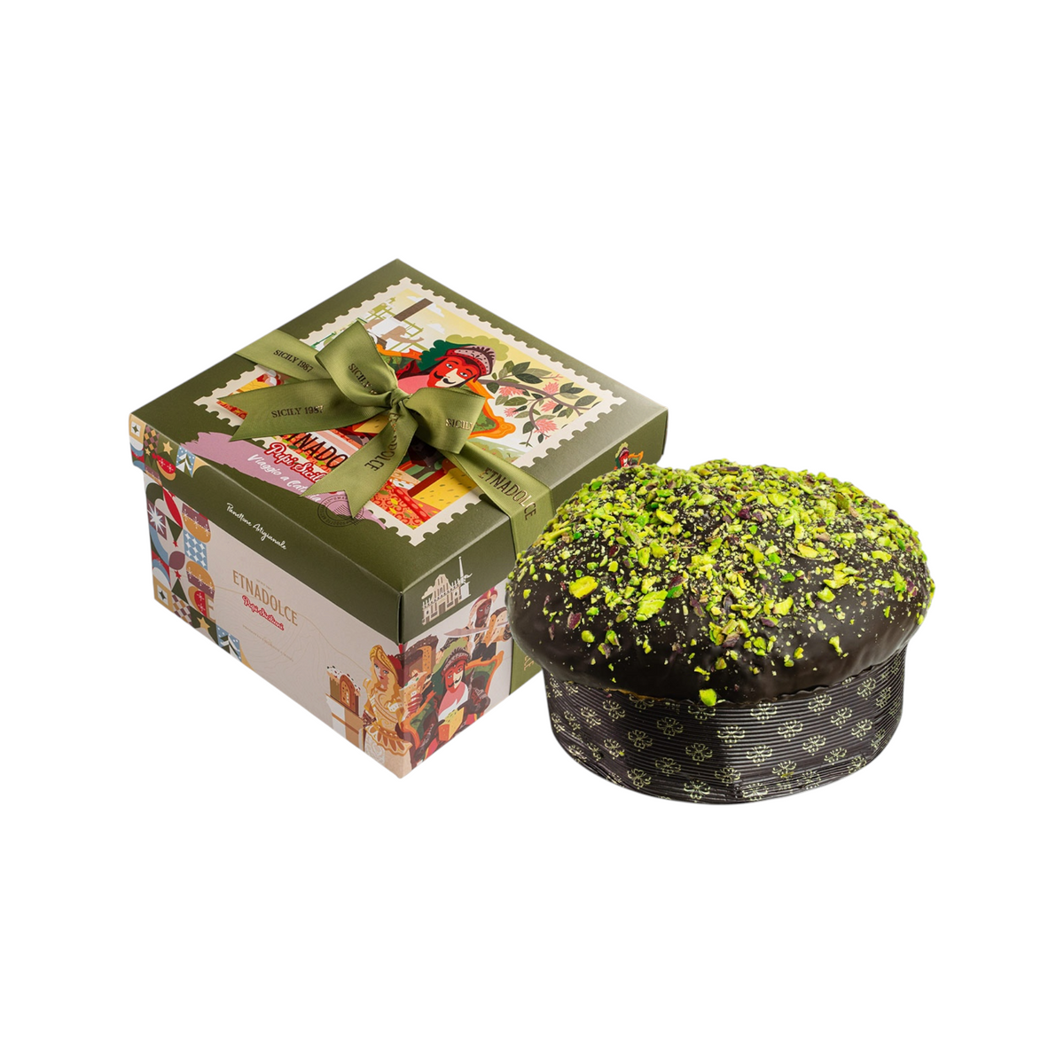 Panettone Vulcano al pistacchio salato