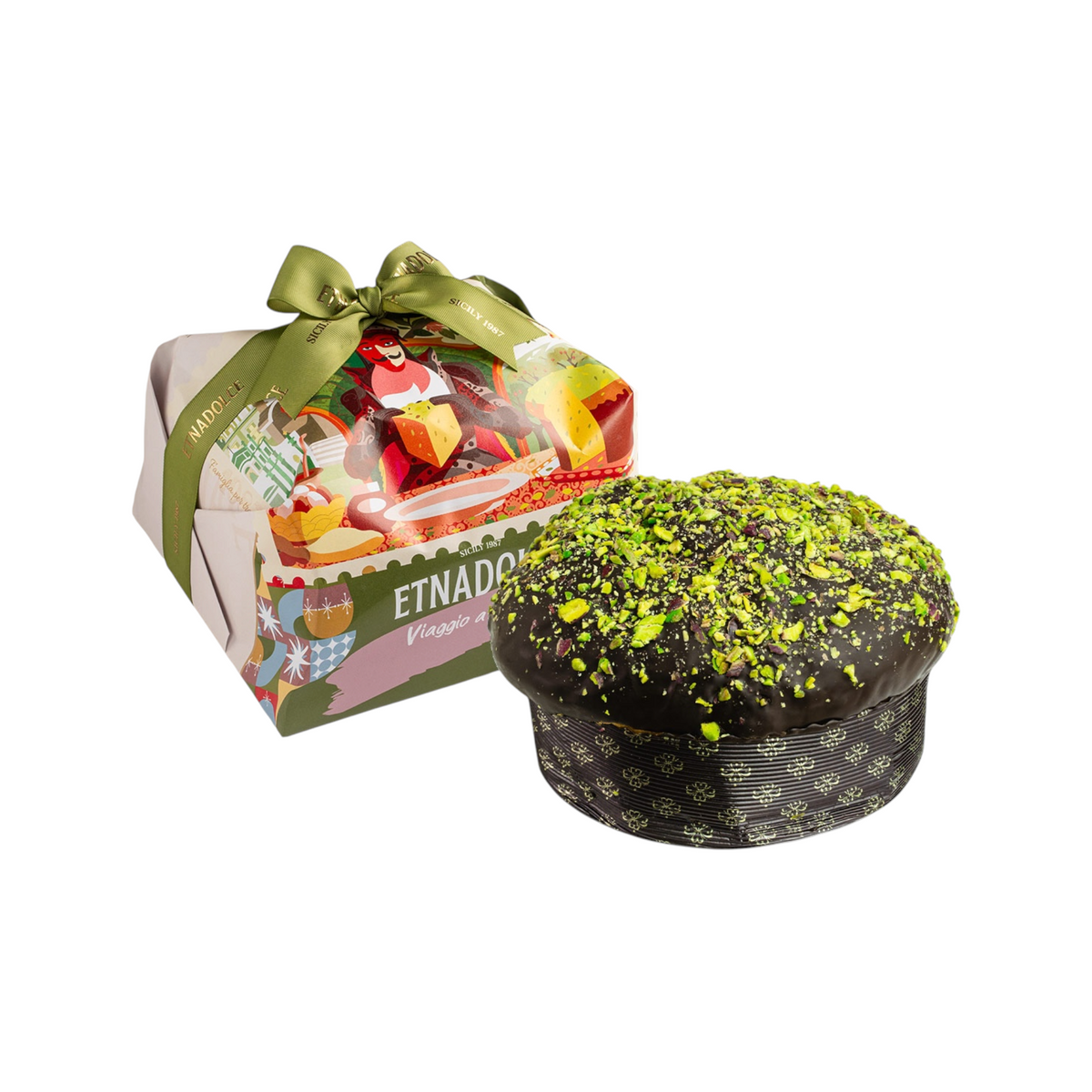 Panettone Vulcano al pistacchio salato