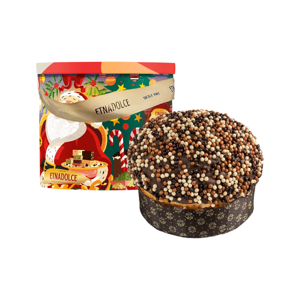 Panettone Vulcano trilogia ai tre cioccolati