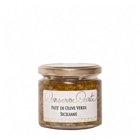 Paté di olive verdi siciliane in EVO