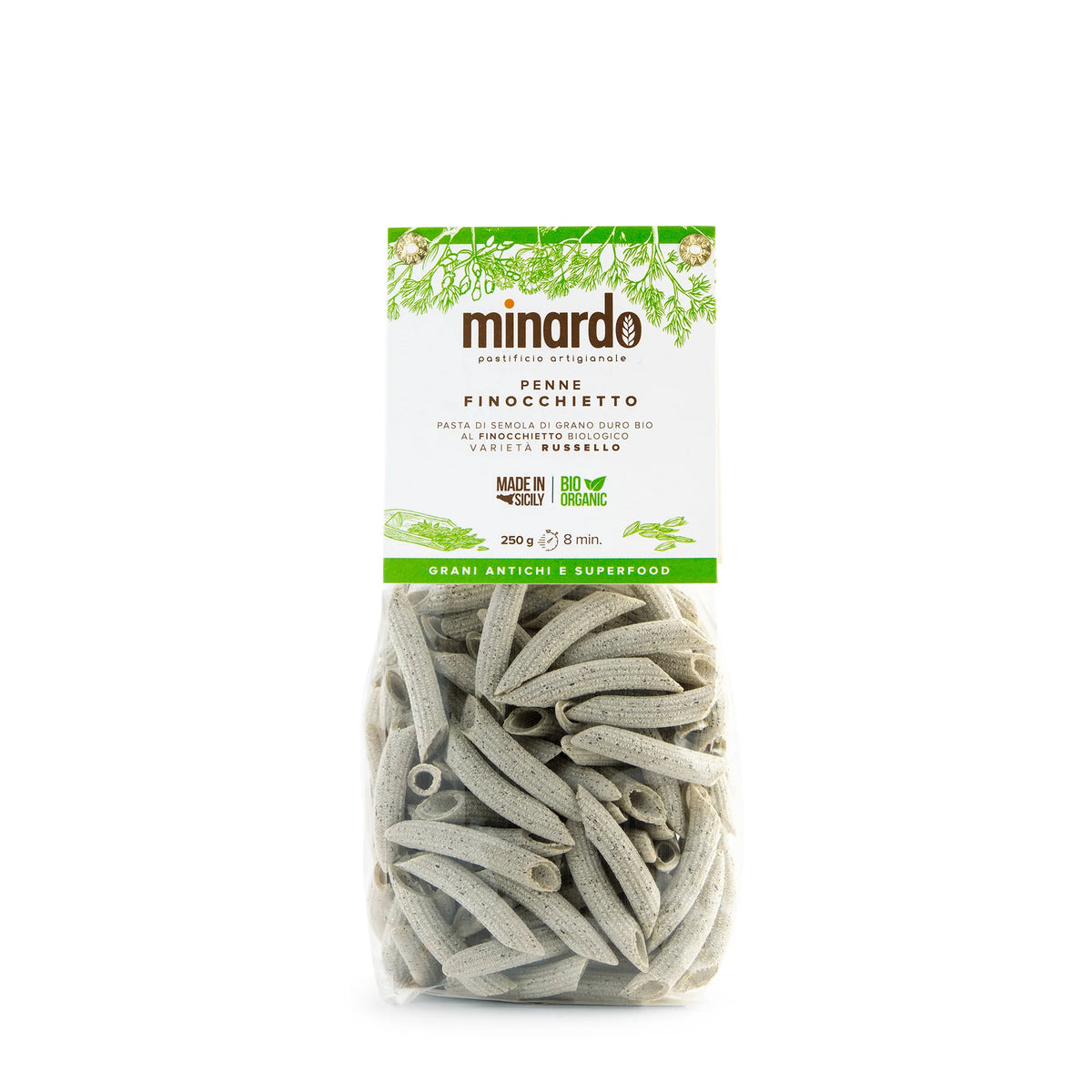 Penne al finocchietto con grano duro antico Russello bio
