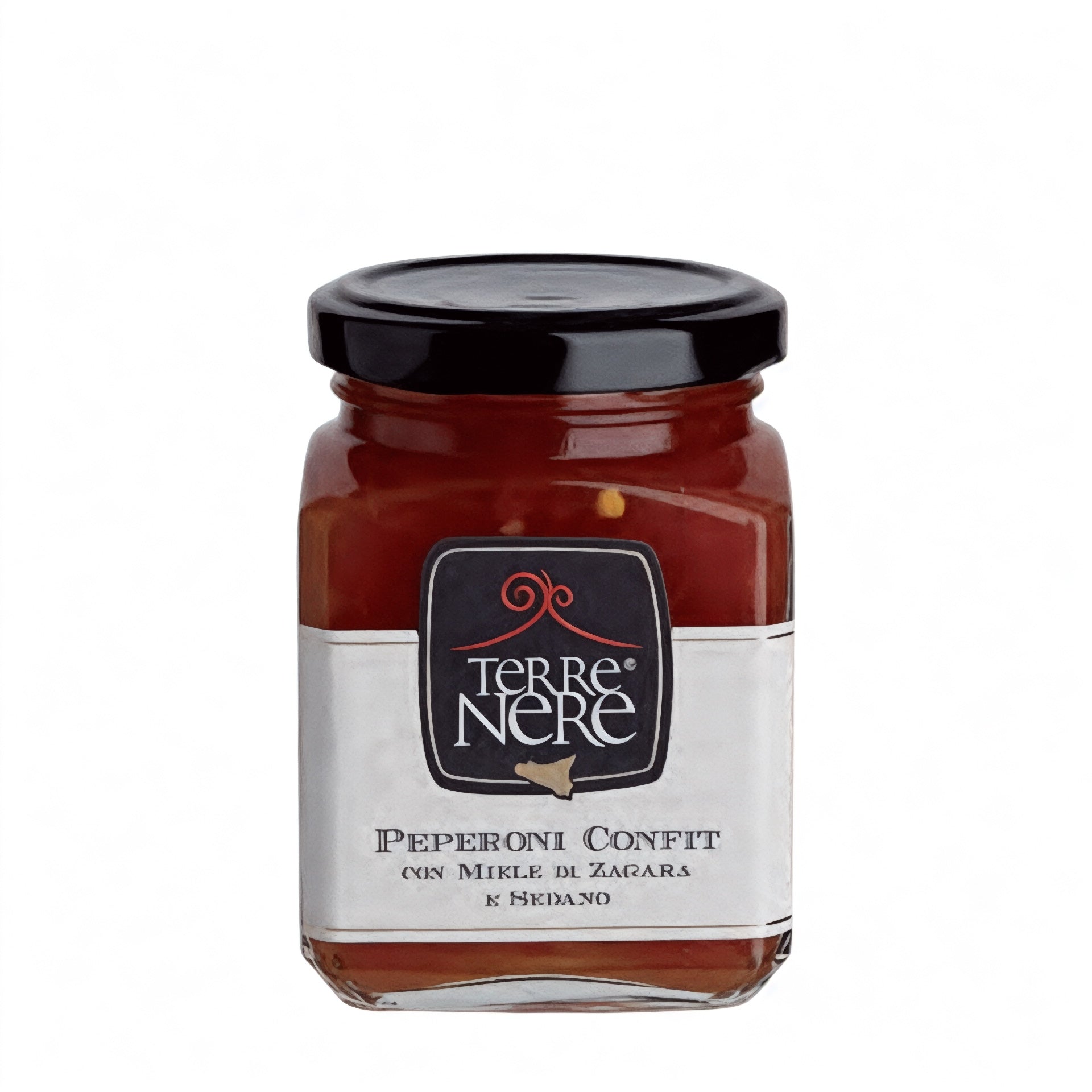Peperoni confit con miele di zagara e sedano (Terre Nere)