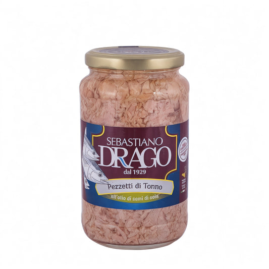 Pezzetti di tonno all'olio di semi
