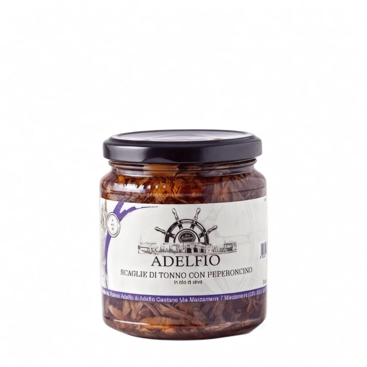 Scaglie di tonno con peperoncino in olio di oliva