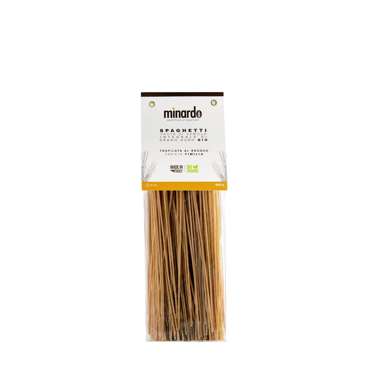 Spaghetti n° 5 (10 min.) di grano duro antico integrale Timilia bio
