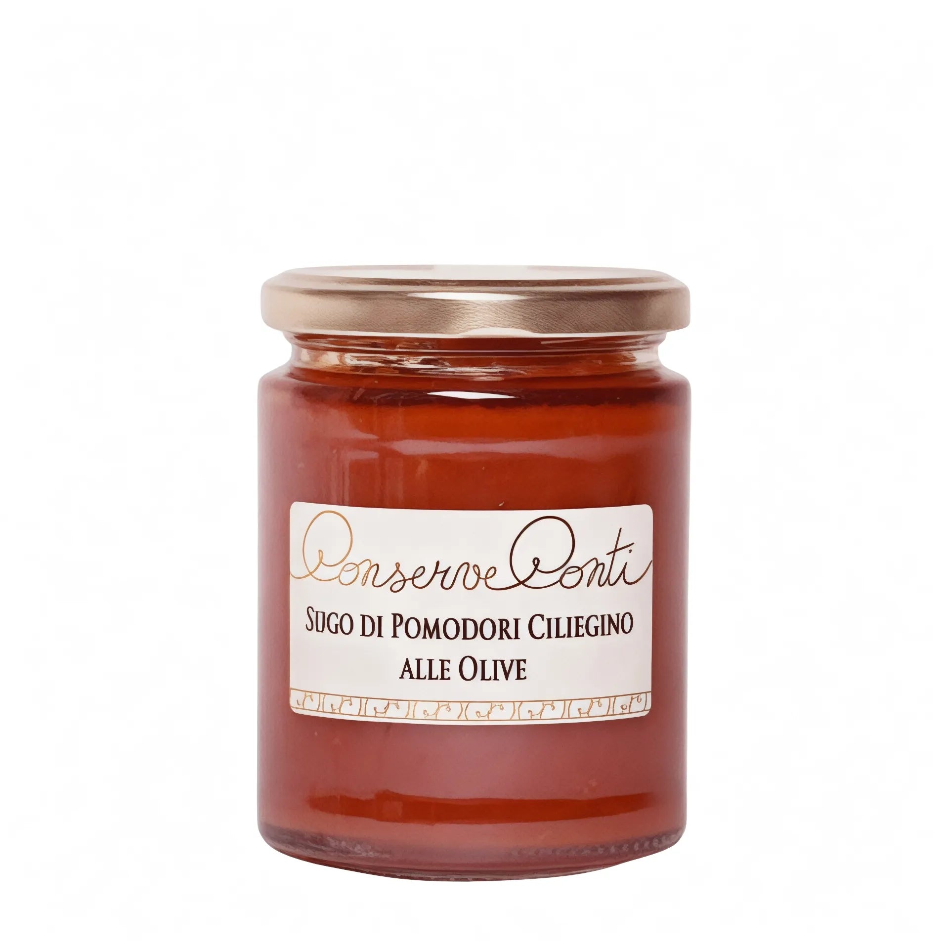 Sugo di pomodoro ciliegino alle olive in EVO