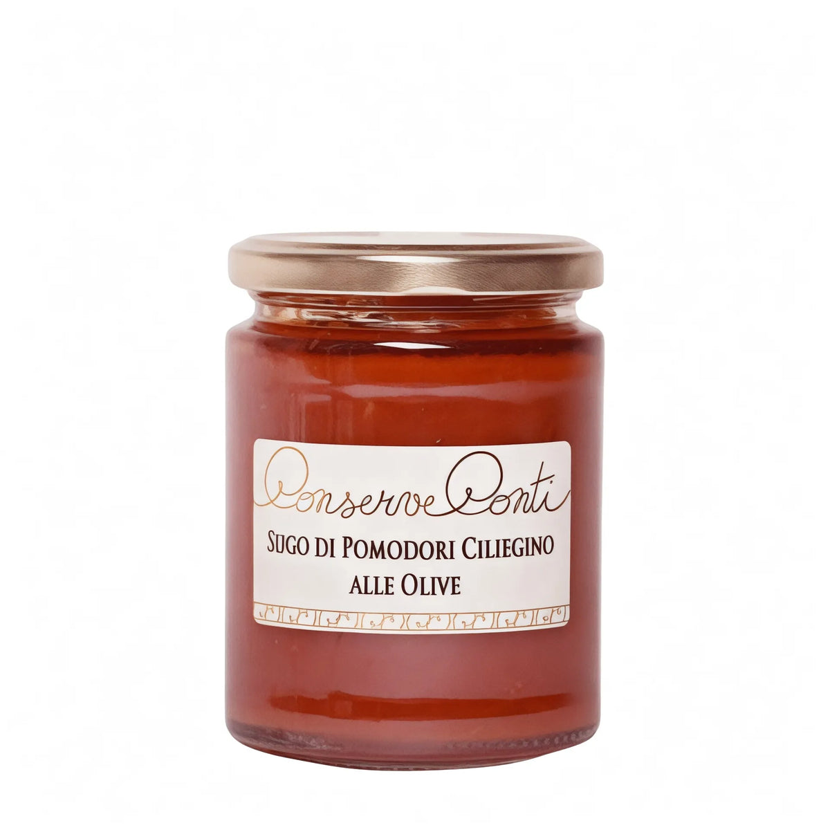 Sugo di pomodoro ciliegino alle olive in EVO