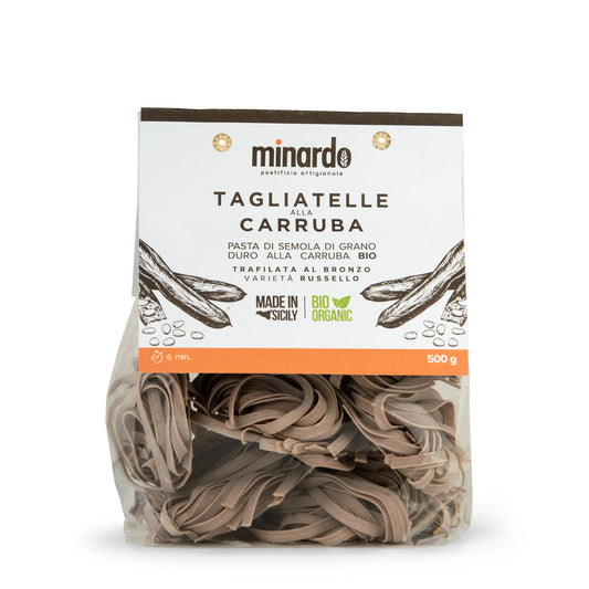 Tagliatelle alla carruba con grano duro antico Russello bio