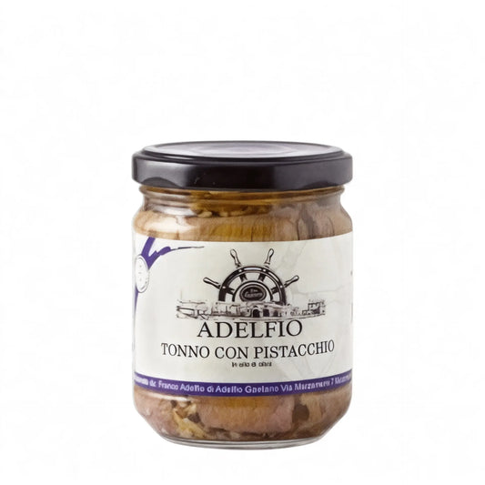 Tonno con pistacchio in olio di oliva