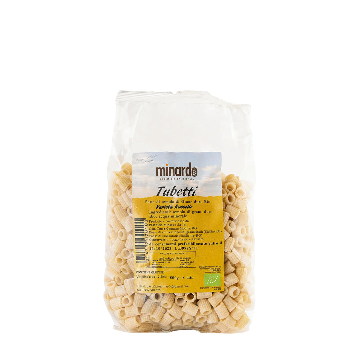 Tubetti di grano duro antico Russello bio